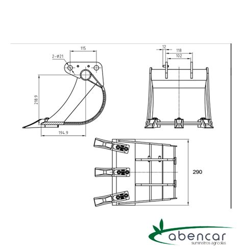 dientes cazo mini excavadora|StartMet .